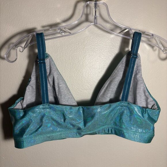 Wild Curves Design Triangle Front Closure Bralette Dancewear Women's Size Medium - Picture 7 of 16